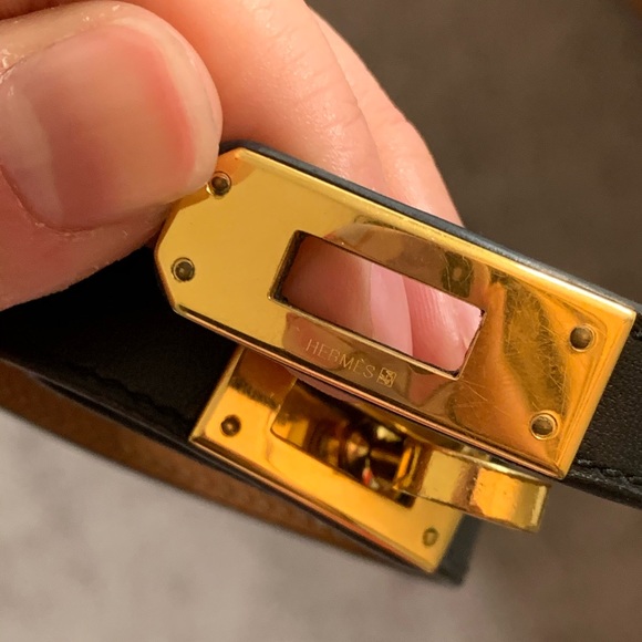 - SOLD OUT -AUTHENTIC HERMES KELLY DOUBLE TOUR BLACK - Picture 3 of 8